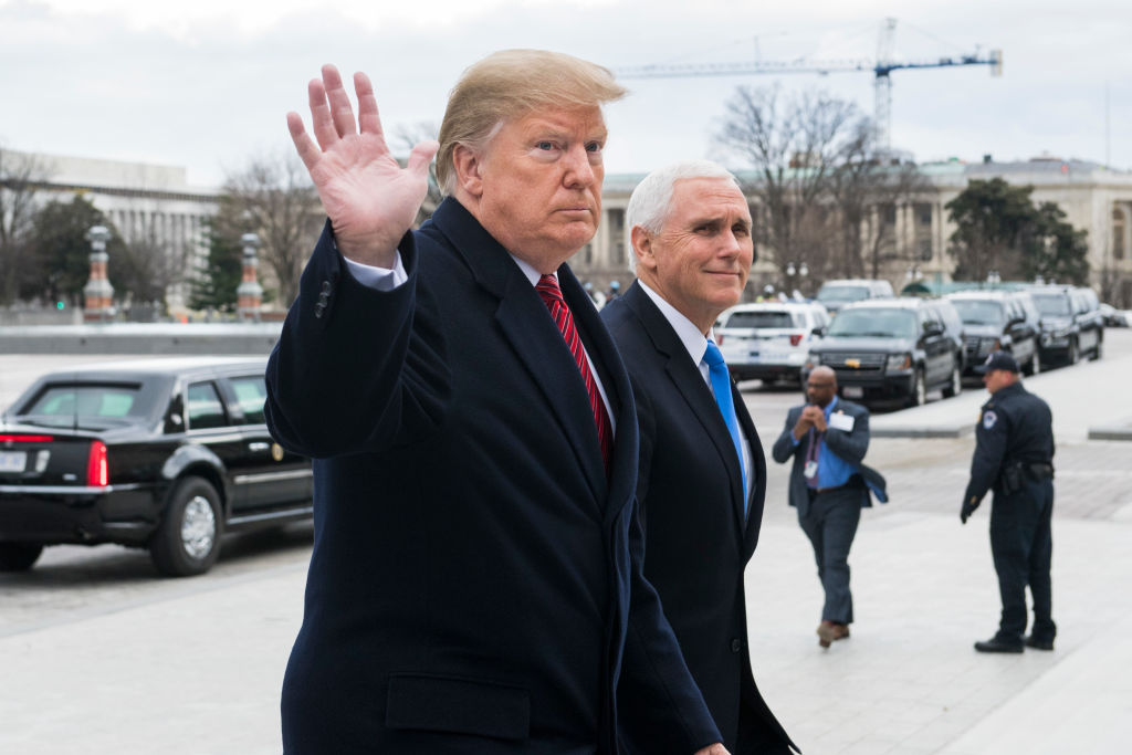 President Donald Trump and US Vice President Mike Pence. Photo: Getty