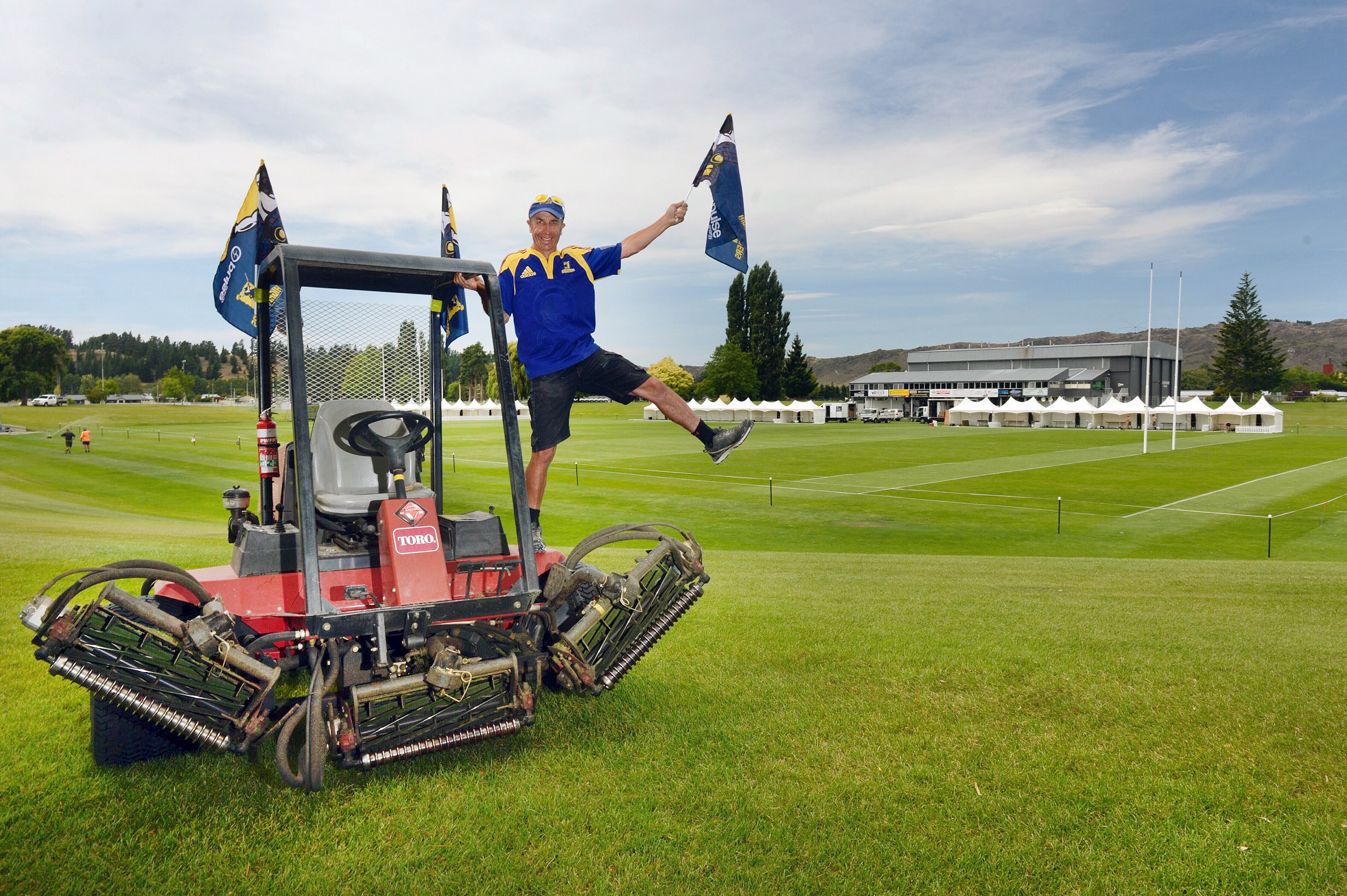 Molyneux Park groundsman Gary Smith has the ground looking a picture for tonight's pre-season...