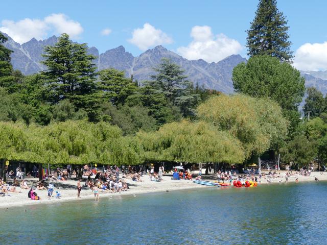 Queenstown Bay has been declared safe for swimmers again. Photo: Tracey Roxburgh 