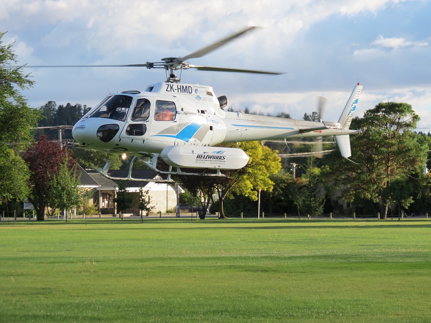 A search and rescue helicopter departed Alexandra for the scene this morning. Photo: Yvonne O'Hara