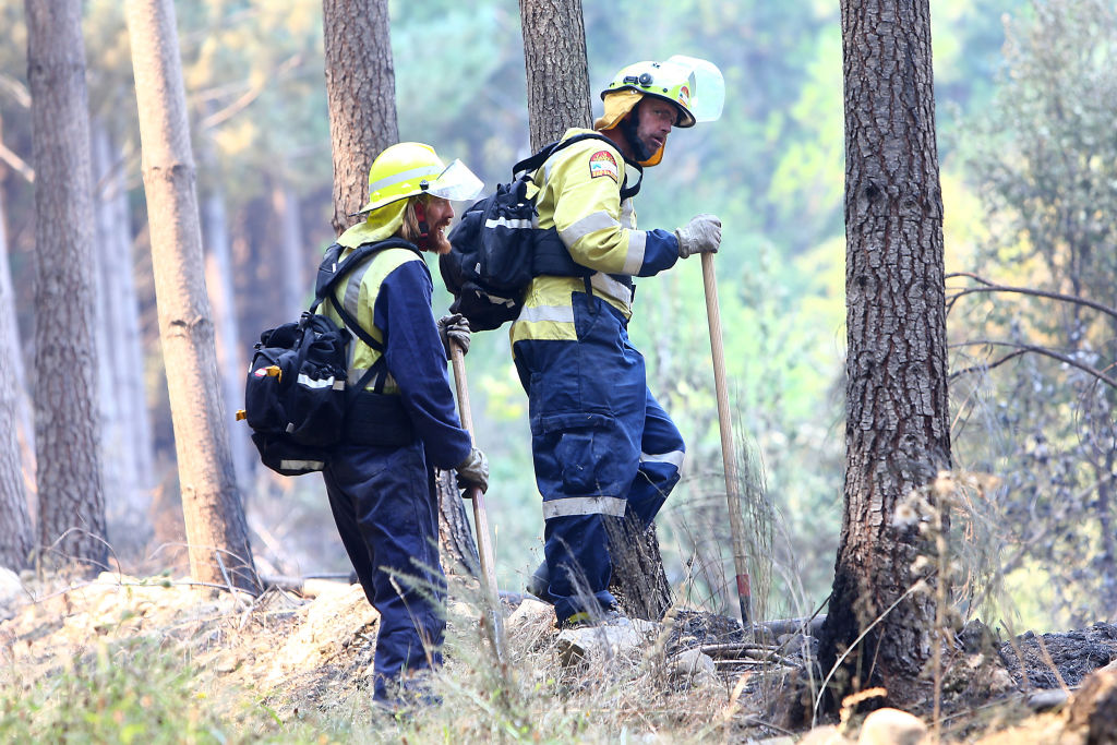 The Tasman blaze remains uncontained and the region is still under extreme fire conditions. Photo...