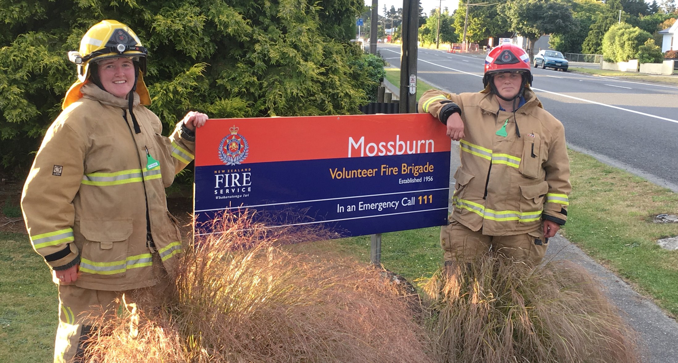 Olivia Ross (left) and Rachel Naylor, from the Mossburn Volunteer Fire Brigade, are tackling the...
