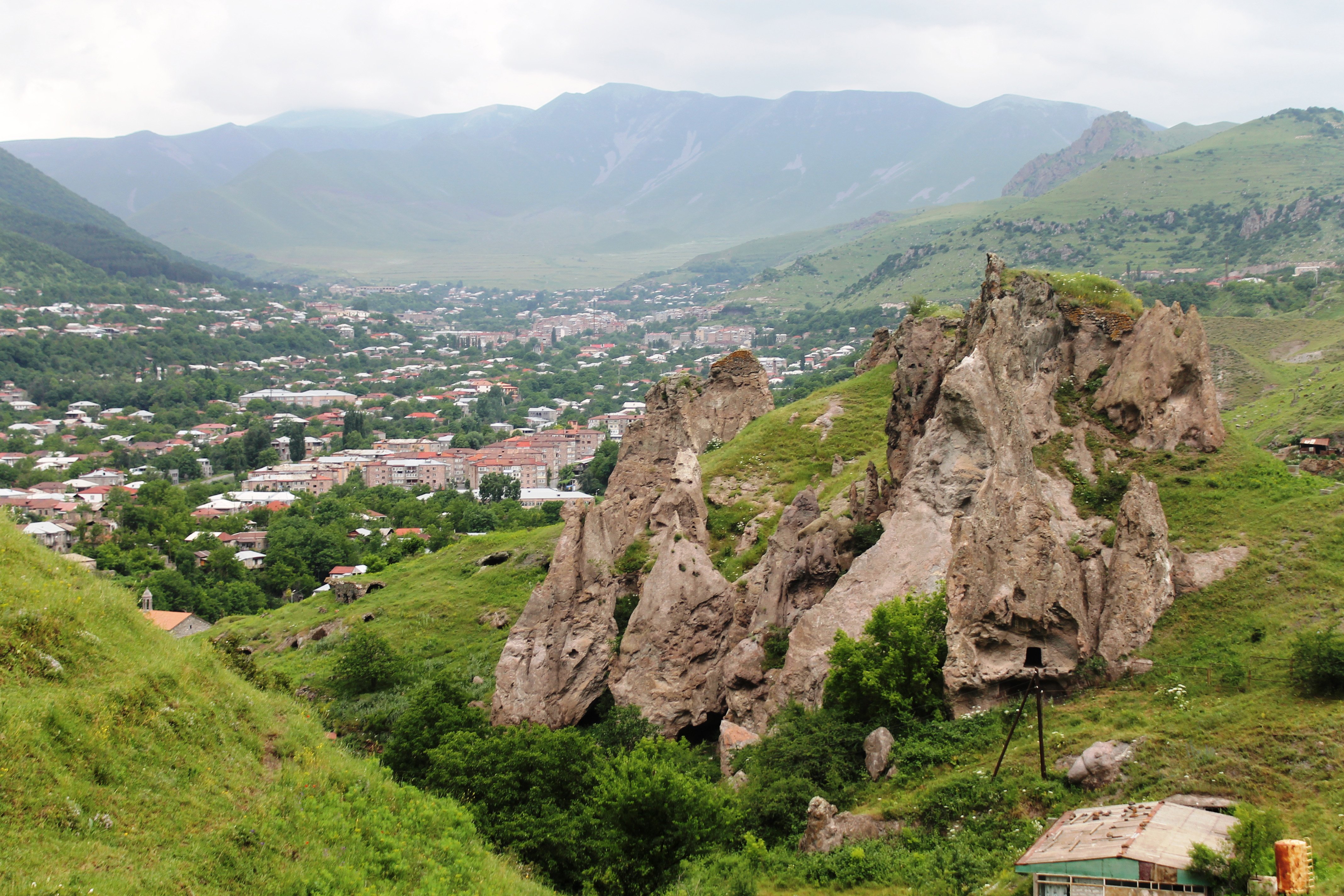 Troglodyte cave-homes rise above the town of Goris in southern Armenia. Photos: Diana Noonan