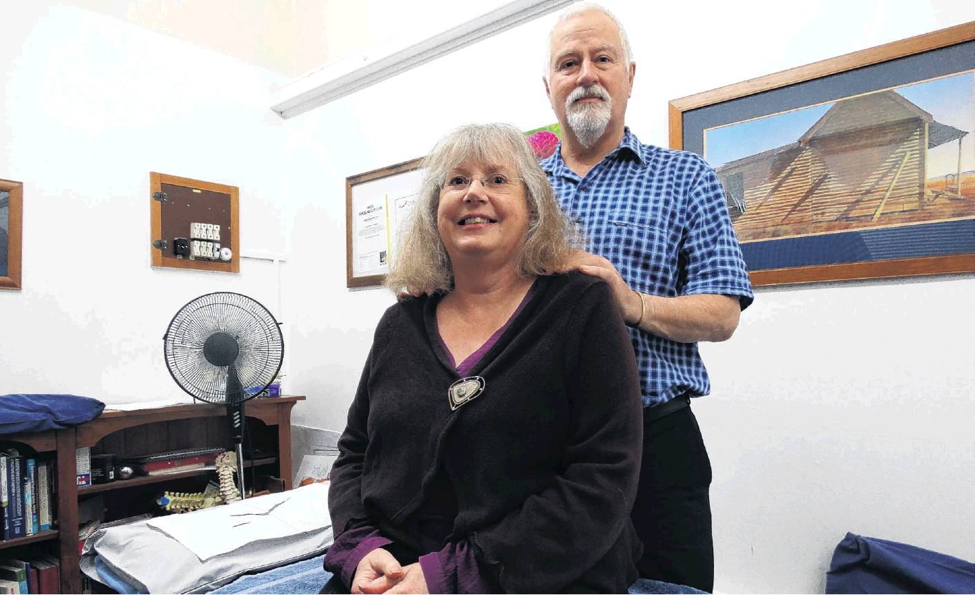 Bob Arnot and wife Doe are finishing up at the Oamaru Osteopath Clinic after running the business...
