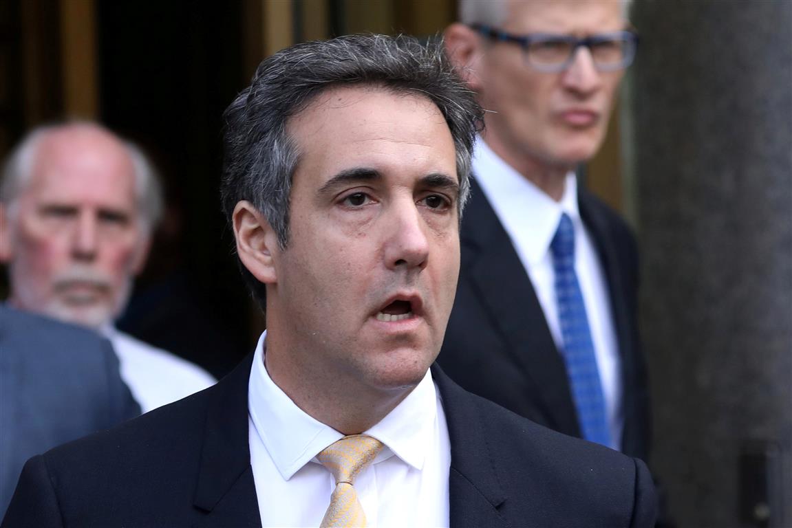 President Donald Trump's former lawyer, Michael Cohen. Photo: Reuters