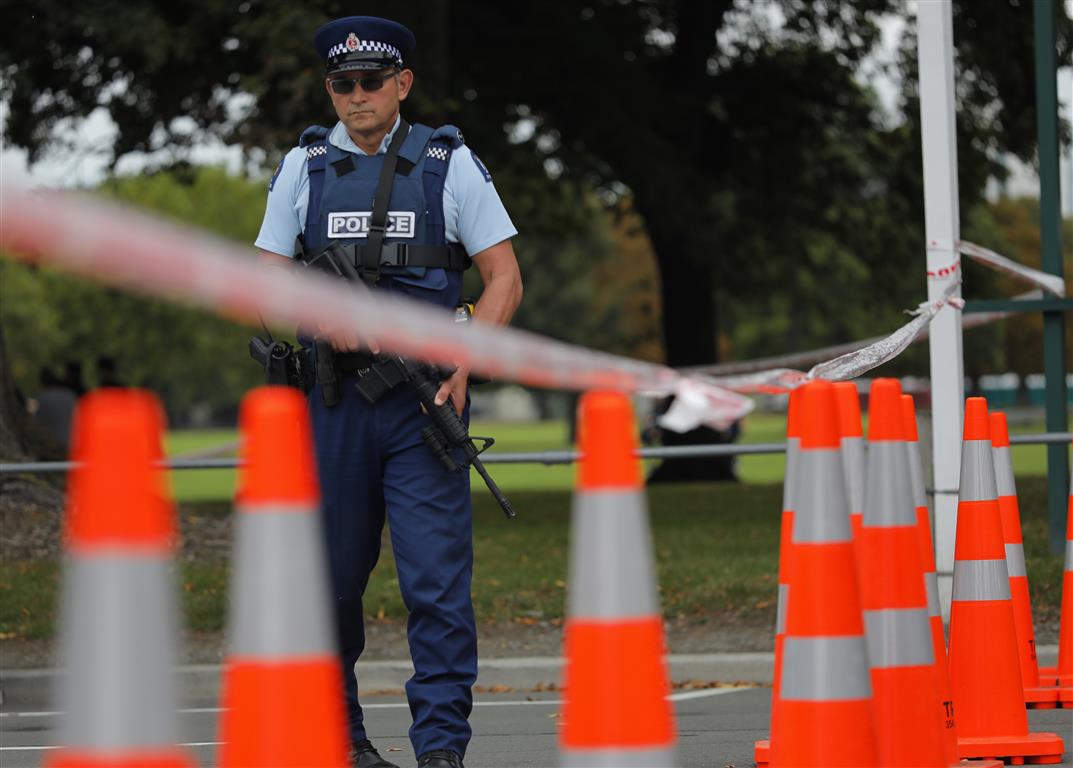 Police imposed a city-wide lockdown in Christchurch last Friday. Photo: AP