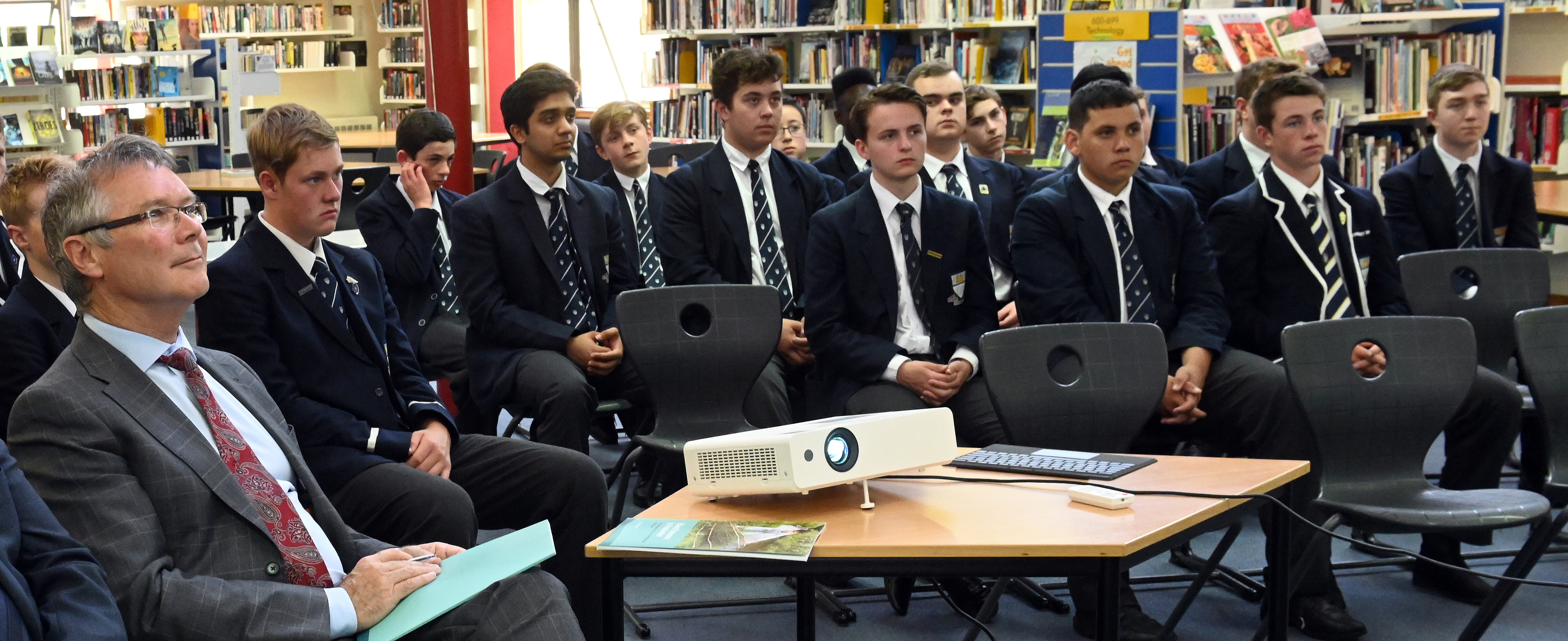 David Parker at Otago Boys High School. PHOTO: LINDA ROBERTSON