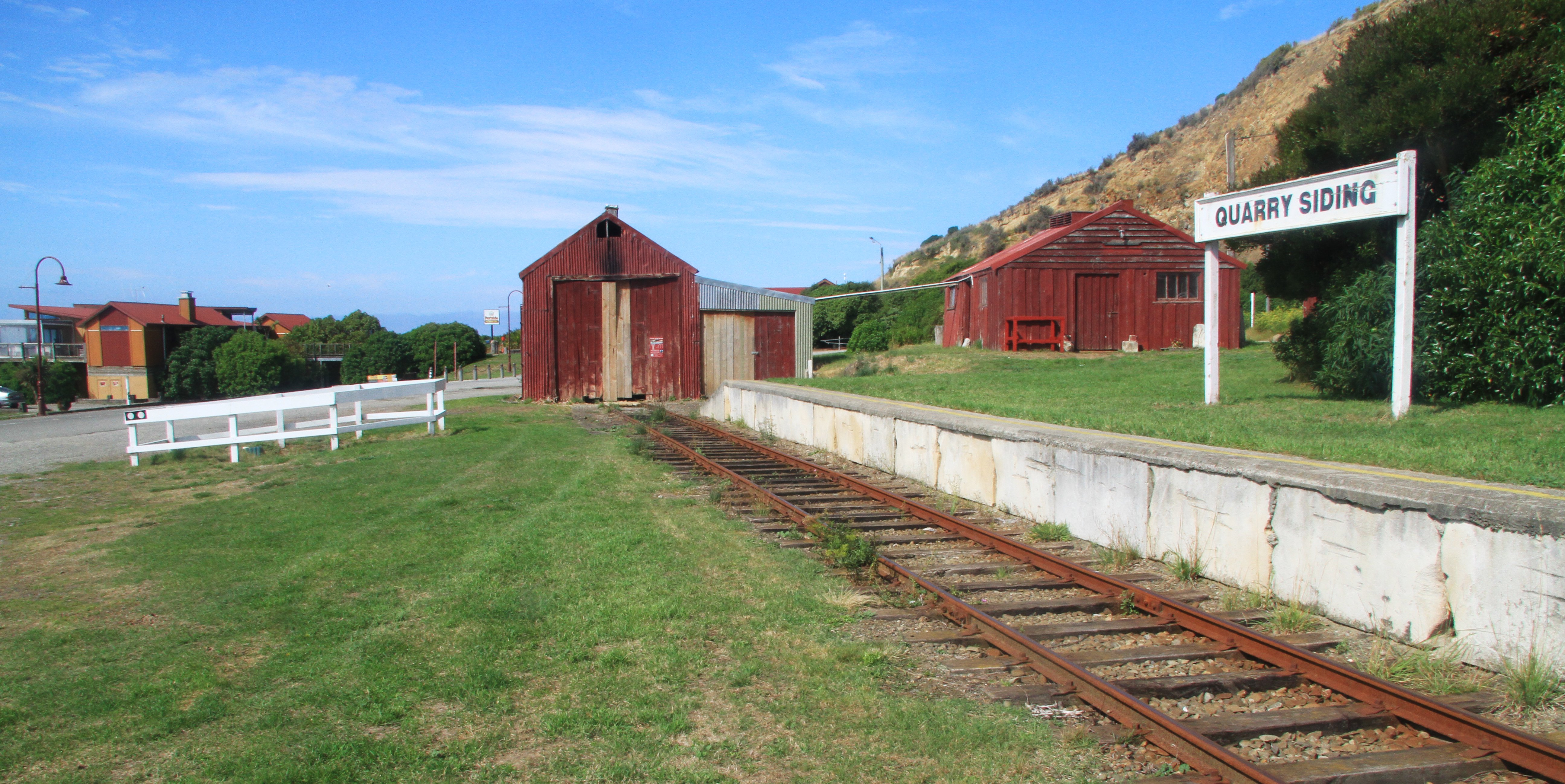 Oamaru Steam and Rail general manager Harry Andrew says he has to upgrade the society's Quarry Siding station to bring 300 Dunedin Railway passengers on the society's Oamaru Harbour network out to the Oamaru Blue Penguin Colony this winter. Photos: Hamish