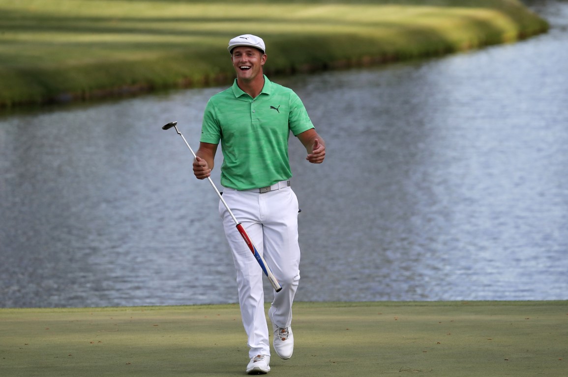 Bryson DeChambeau held a share of the lead after the first round. Photo: Reuters