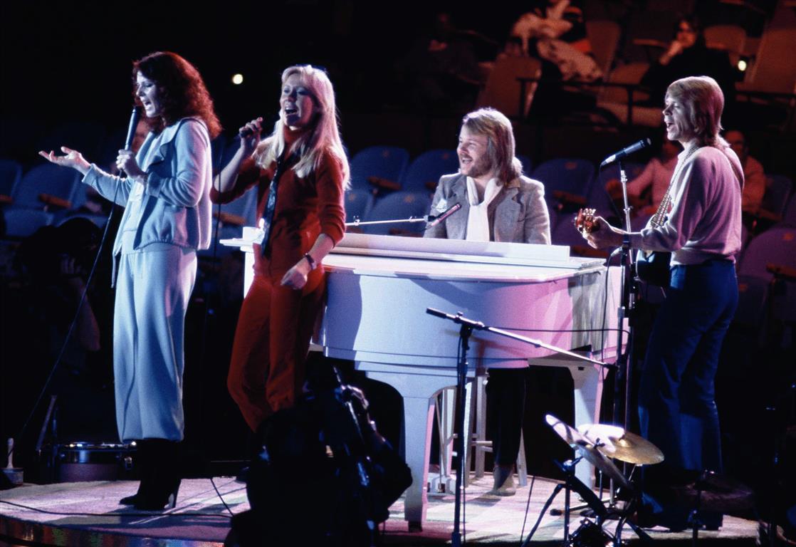 Abba perform at United Nations General Assembly in New York during the taping of an NBC TV...