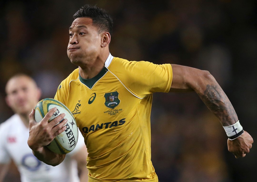 Israel Folau in action for the Wallabies. Photo: AP