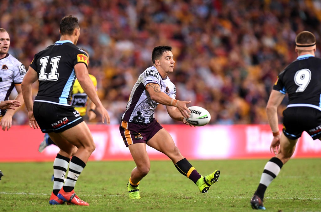 Brisbane Broncos halfback Kodi Nikorima could sign with the Warriors. Photo: Getty Images