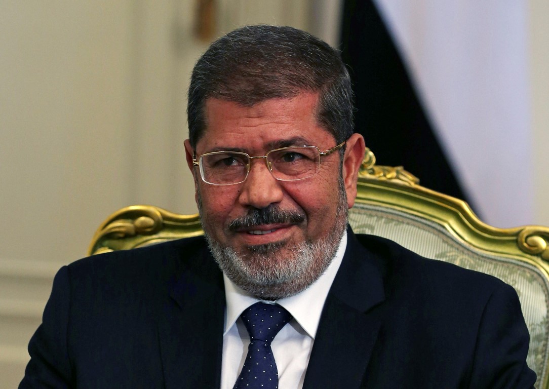 Former Egyptian president Mohamed Mursi at the presidential palace in Cairo in 2012. Photo: Reuters