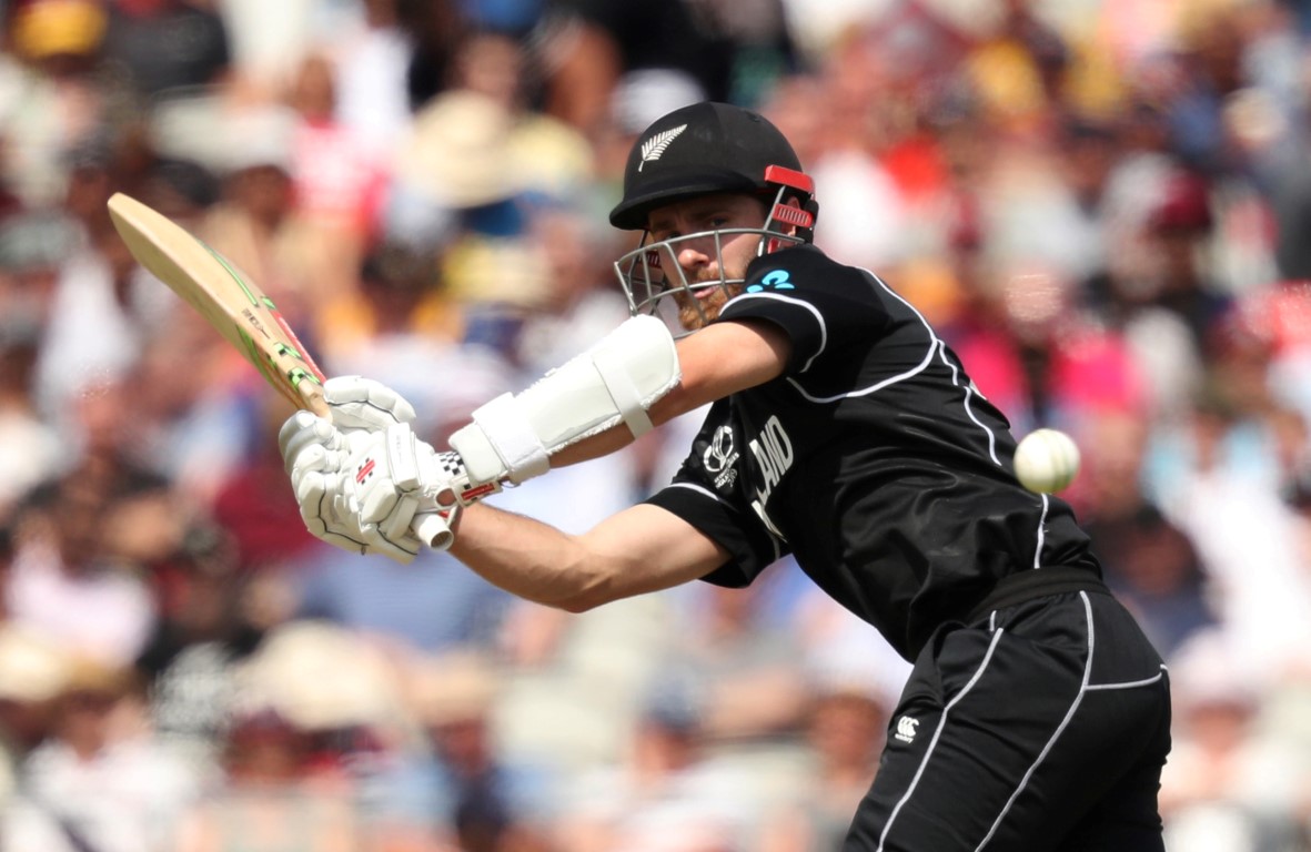 Kane Williamson on his way to a century against the West indies at Old Trafford. Photo: Reuters