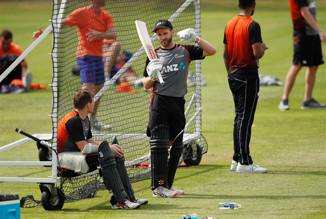 Kane Williamson at a net session at Lord's in London. Photo: Reuters