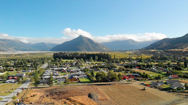 Glenorchy township with Alfred's Terrace in the foreground. Photo: Toby Sharpe 