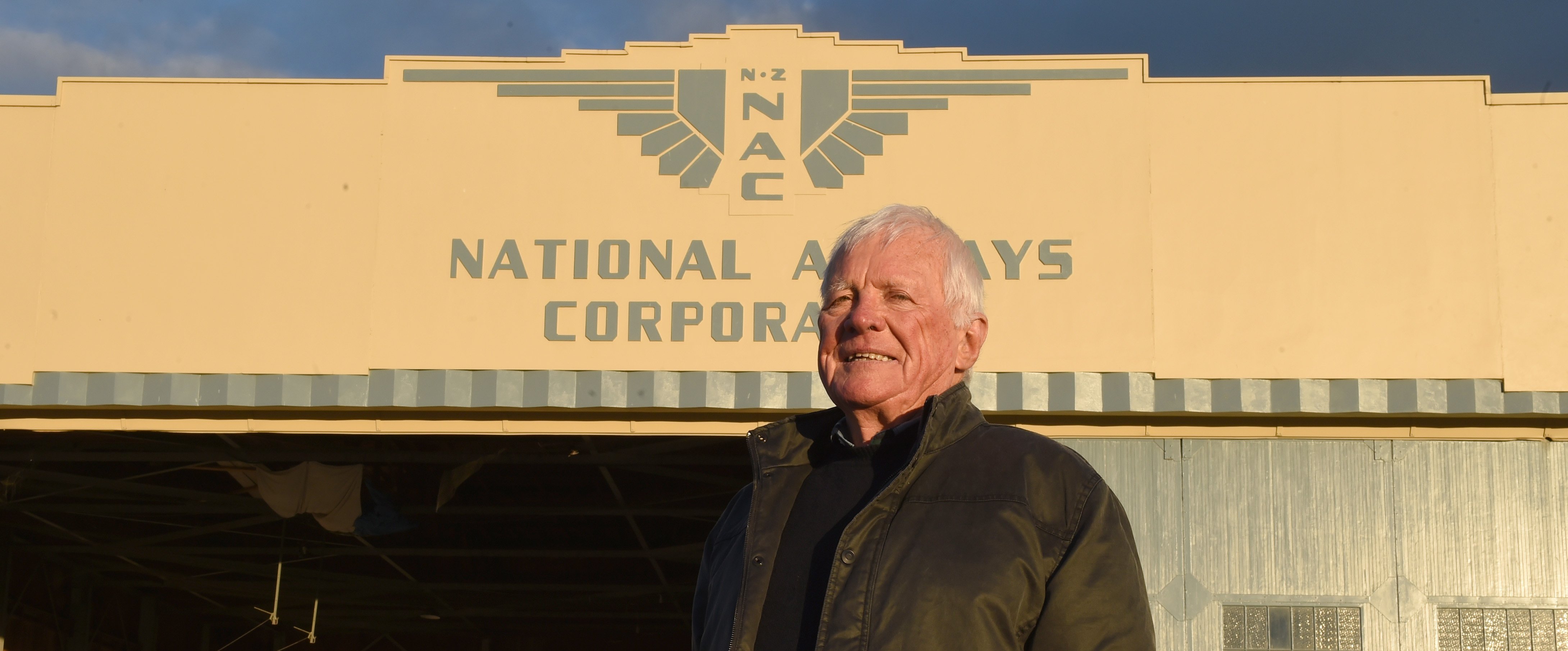 Retired pilot and author Tom Enright,savouring the atmosphere at the Taieri aerodrome. Photos:...