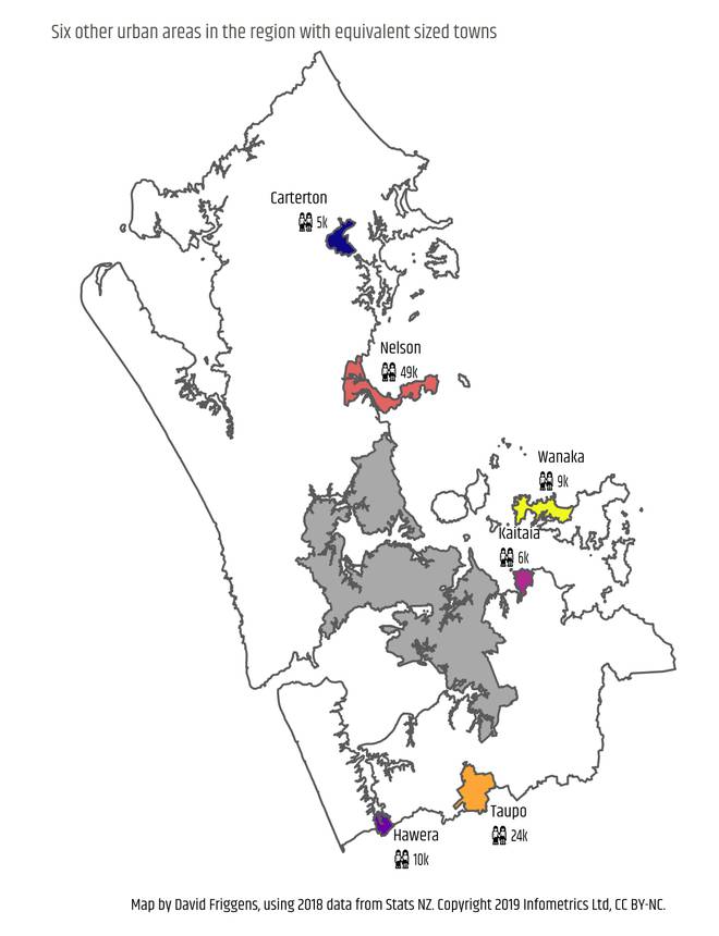 Auckland's smaller areas have populations to equal towns around NZ. Photo / Infometrics