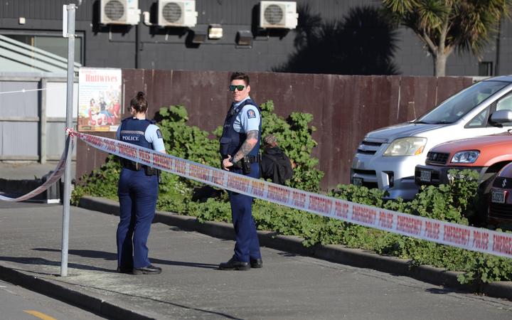 Police in Christchurch are today continuing their manhunt for fugitive Liam Strickland. Photo: RNZ