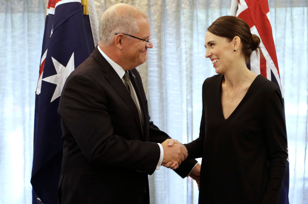 Jacinda Ardern with Australian Prime Minister Scott Morrison. Photo: Getty Images 