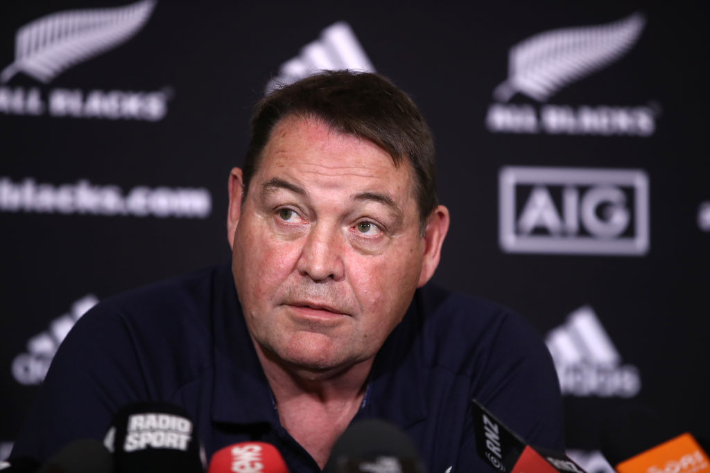 Steve Hansen: "Well, they're not playing, so you can say they've been dropped." Photo: Getty