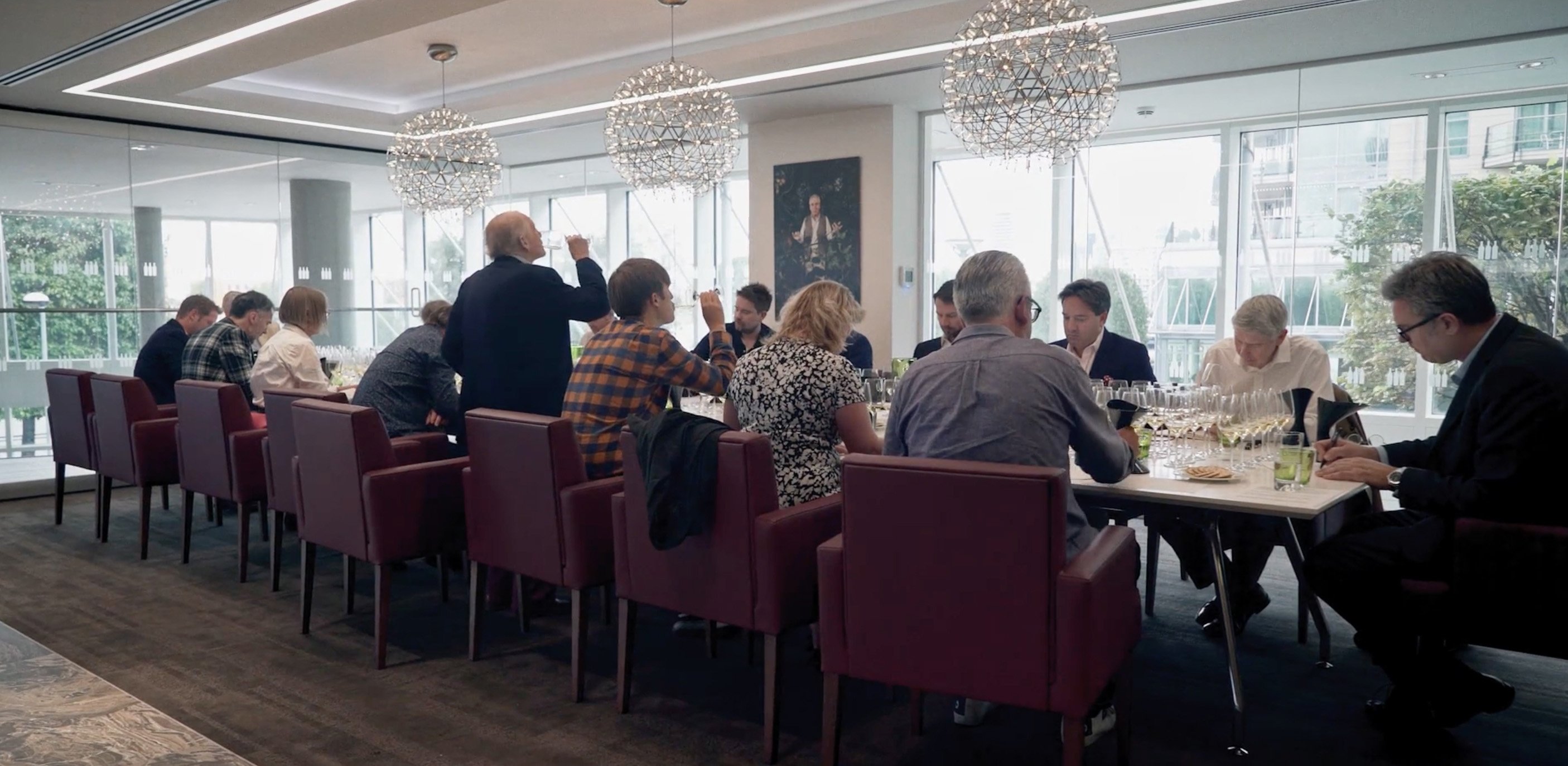 Top wine critics taste New Zealand and French wines in a blind tasting in London. Photos: A Seat at the Table