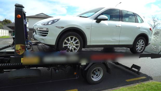 One of the vehicles seized in Operation Menelaus. Photo: Police