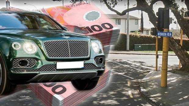 Police seized three properties in Remuera, a number of luxury venhicles including a Bentley...