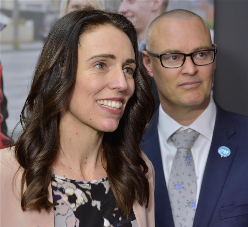 Prime Minister Jacinda Ardern and Minister of Health Dr David Clark at a press conference in...