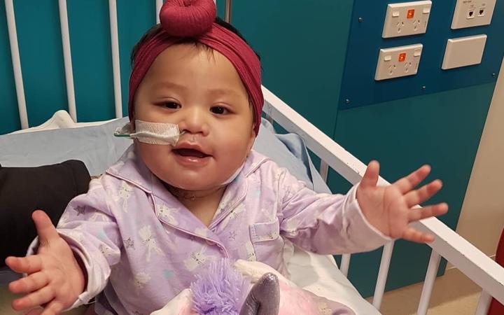 Lakyn-Ray Auloa has recovered after a four-week ordeal with measles. Photo: Supplied to RNZ by...