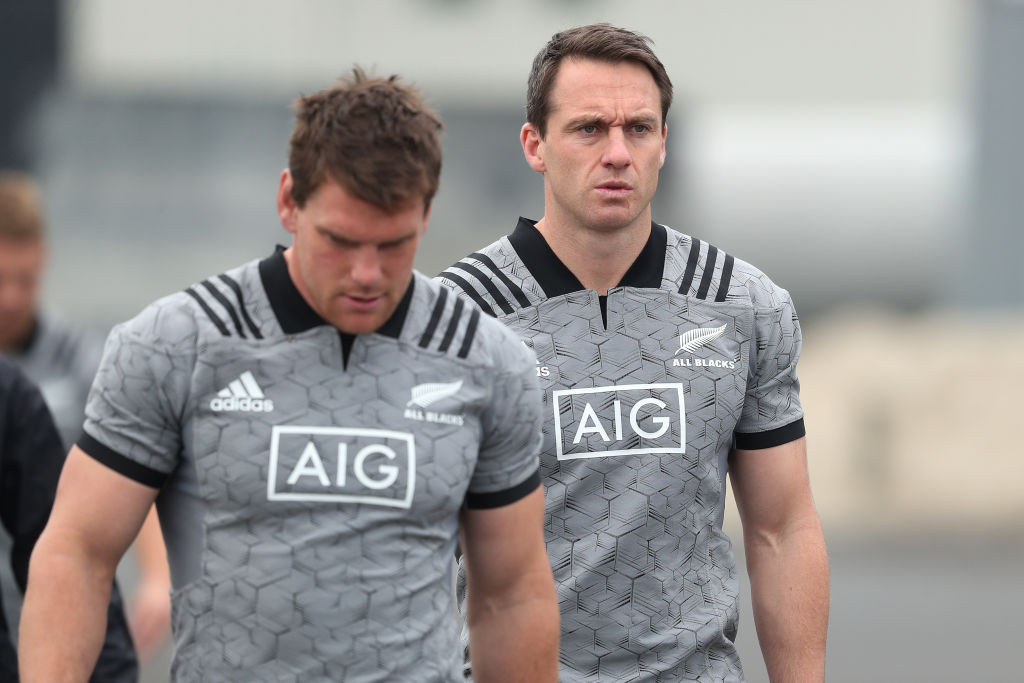 Ben Smith (R) during an All Blacks training session in Hamilton earlier this week. Photo: Getty 