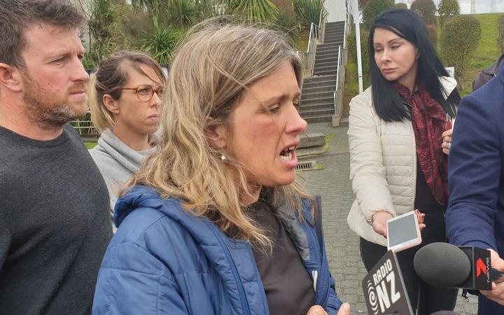 Lachlan and Emmeline McKinnon, brother and sister of Sean McKinnon. Photo: RNZ