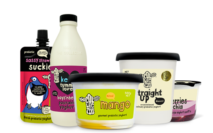 Some of the dairy products manufactured under The Collective brand. Photo: supplied 