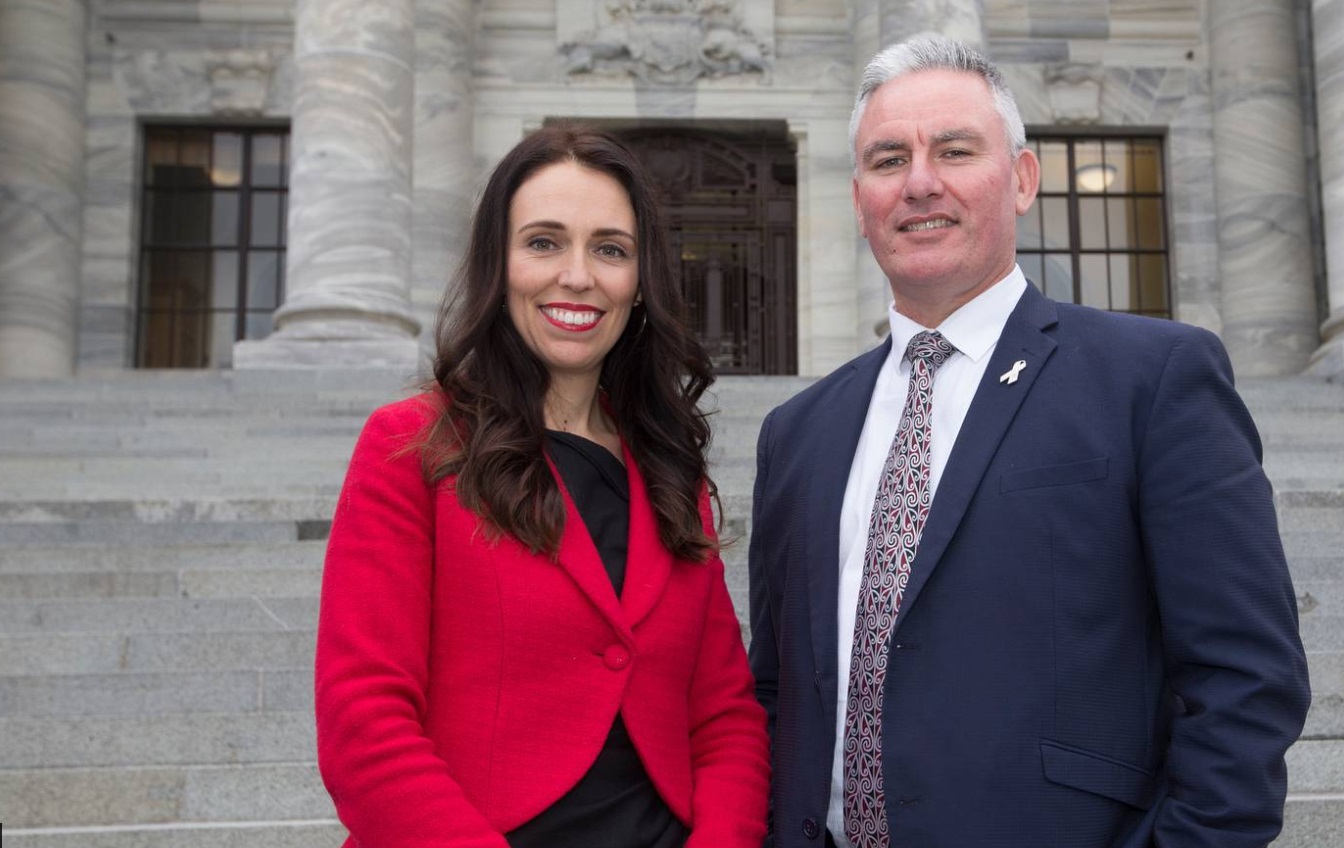 Prime Minister Jacinda Ardern and Minister for Māori Crown Relations Kelvin Davis. Photo: NZ Herald 