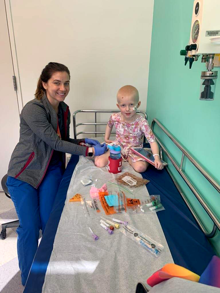 Six-year-old Nora Guise traveled to Texas where her blood was taken and will be made into T cells...