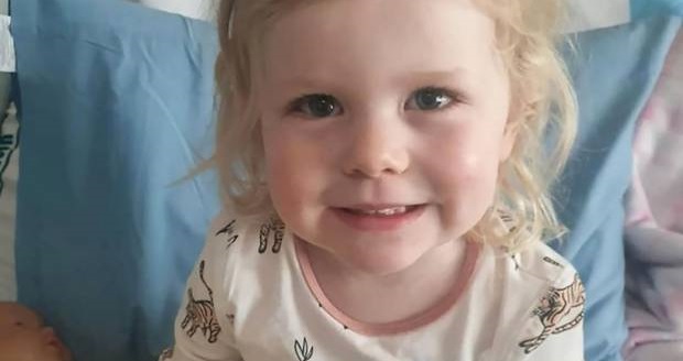 Two-year-old Paige Hennessy has a brain tumour. Photo / Givaelittle Two-year-old Paige Hennessy has a brain tumour. Photo / Givaelittle