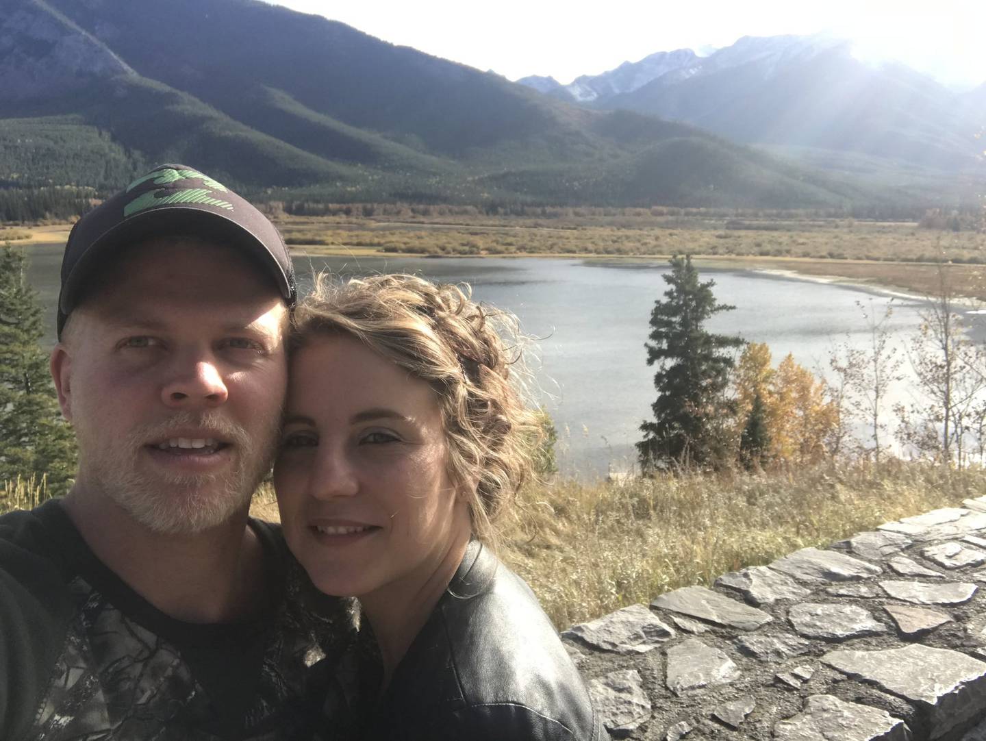 Jamie Fietje with his wife Shari, who died suddenly on December 3. Photo: Supplied via NZ Herald