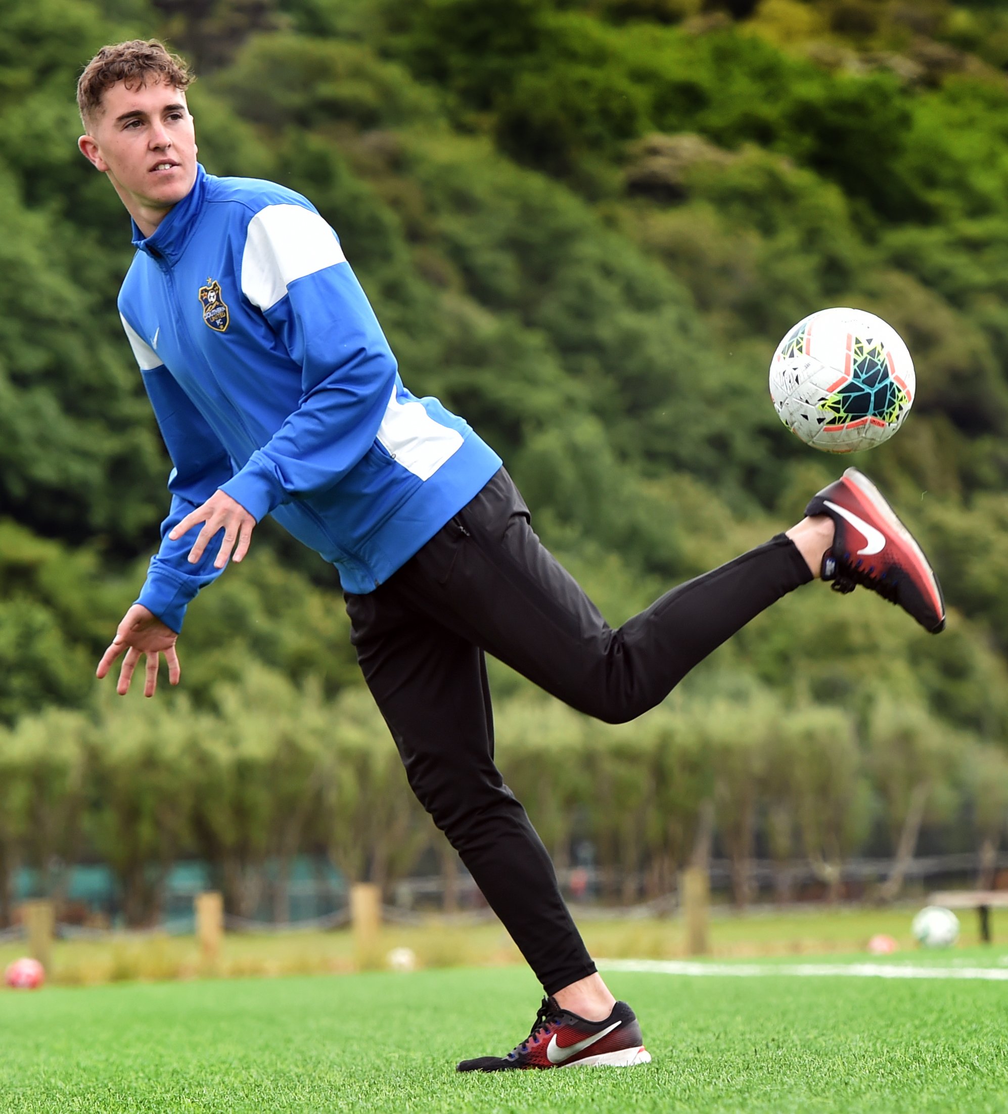 Southern United’s Cameron Mackenzie plays around at Logan Park Turf this week. PHOTO: PETER...