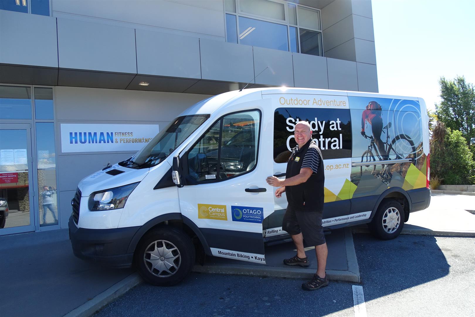 Outdoor and adventure education senior lecturer Pete Eley outside the Wanaka Otago Polytechnic...