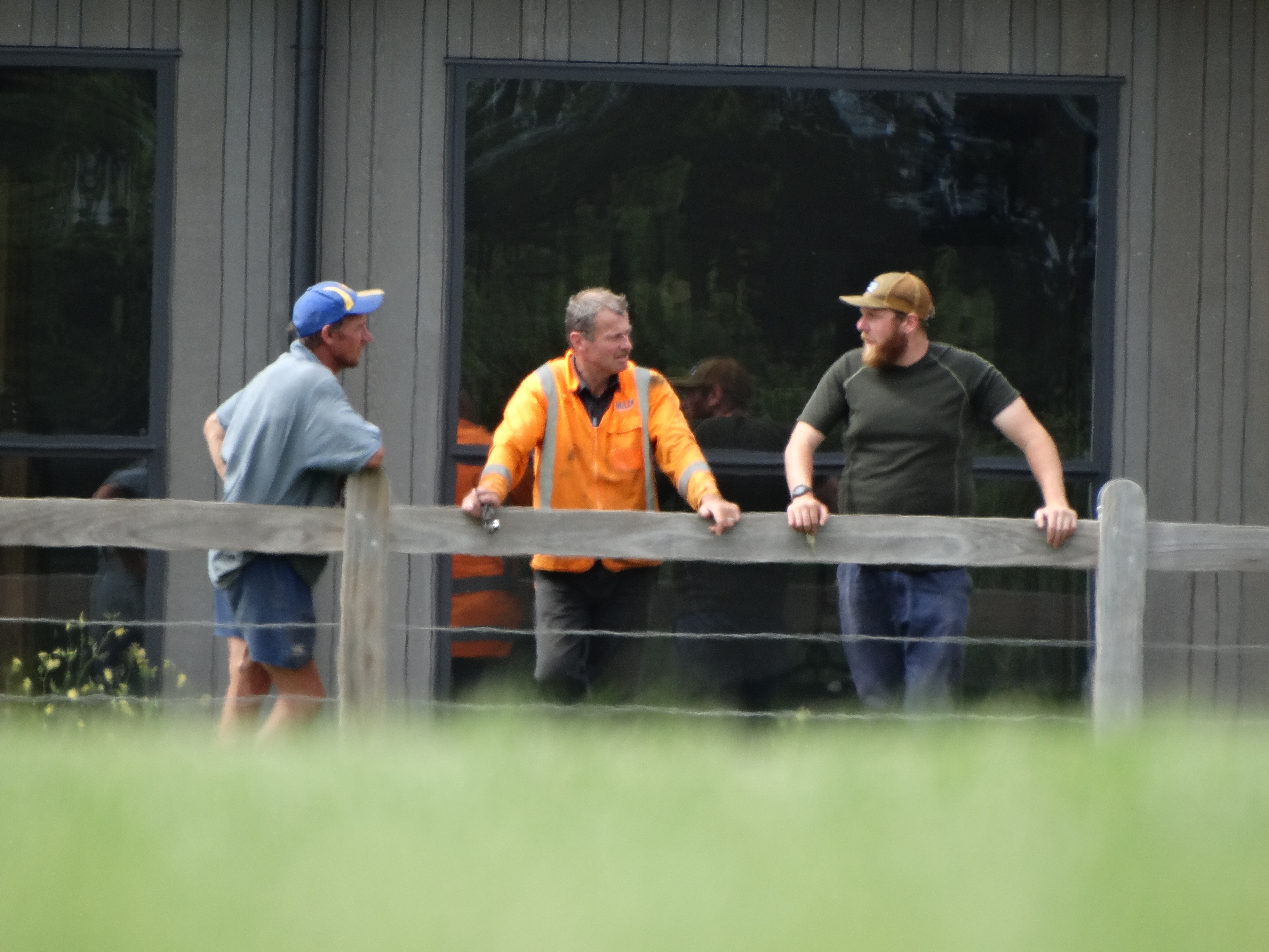Wanaka Rugby Club president Richard Pledger, club member Danny Greig and groundsman Chris Rook...