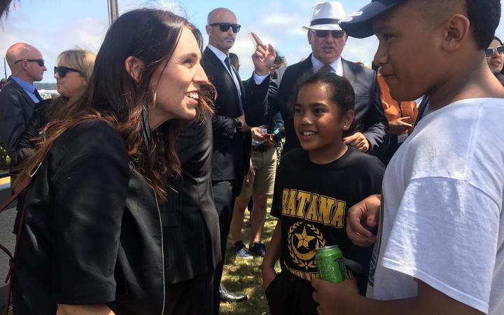 Prime Minister Jacinda Ardern at Rātana Pā. Photo: RNZ