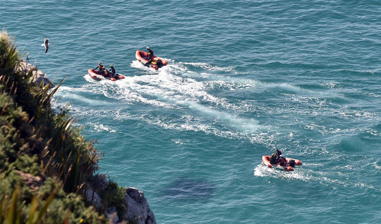 Search efforts took place on land and sea. Photo: Stephen Jaquiery