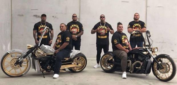 The Instagram post announcing the arrival of the Comancheros in New Zealand. Photo: Supplied