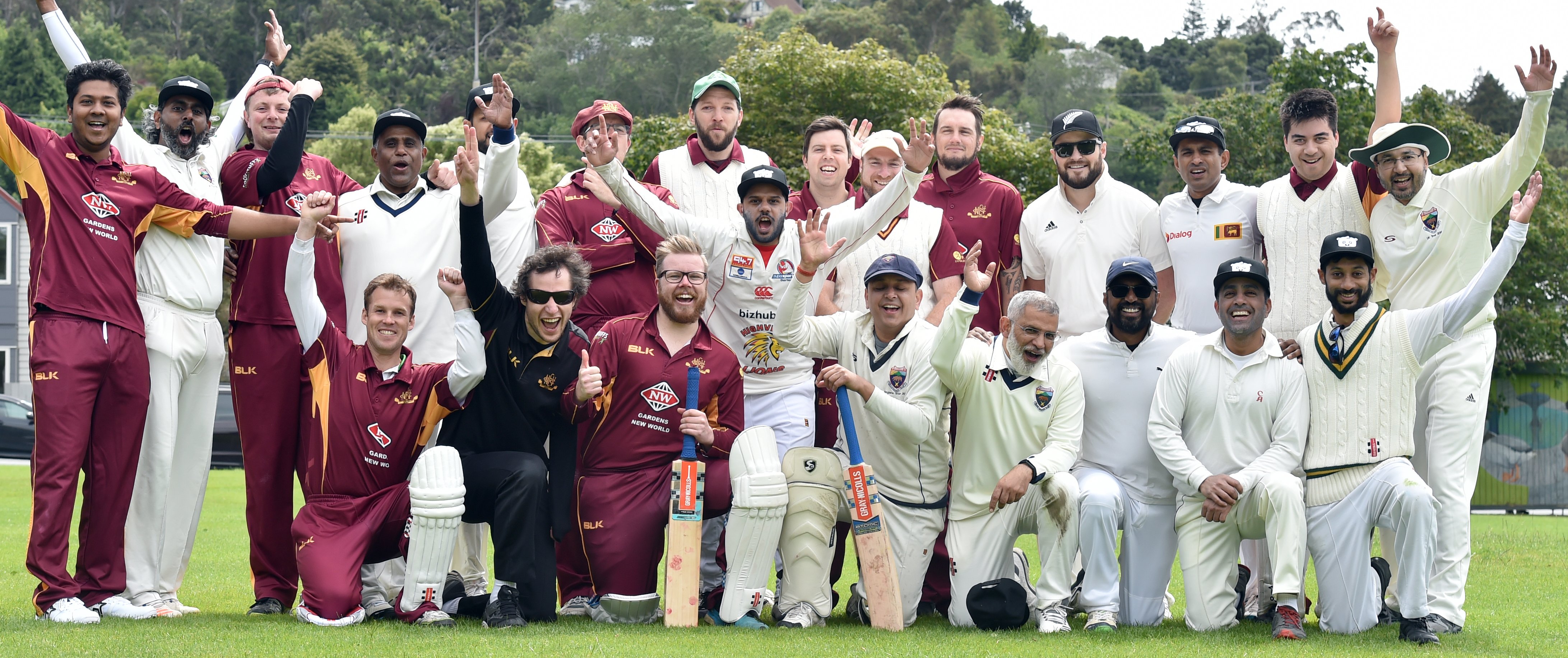 Posing together are members of the Bay Area Beevers and North East Valley cricket teams. PHOTOS:...