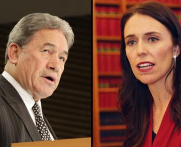 Winston Peters and Jacinda Ardern. Photo: RNZ