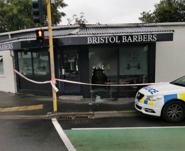 Bristol Barbers after the first attack on February 14. Photo: Ian Knott
