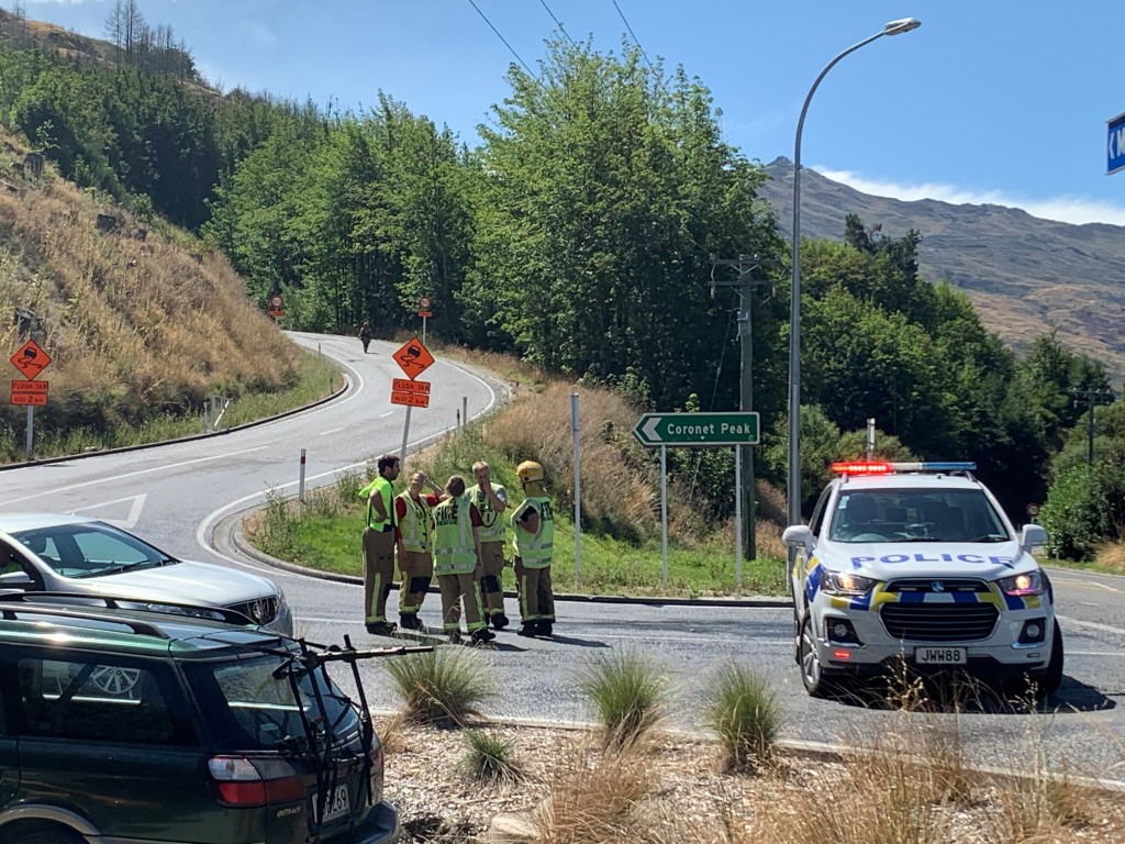 Emergency services at the scene this afternoon. Photo: Abbey Palmer