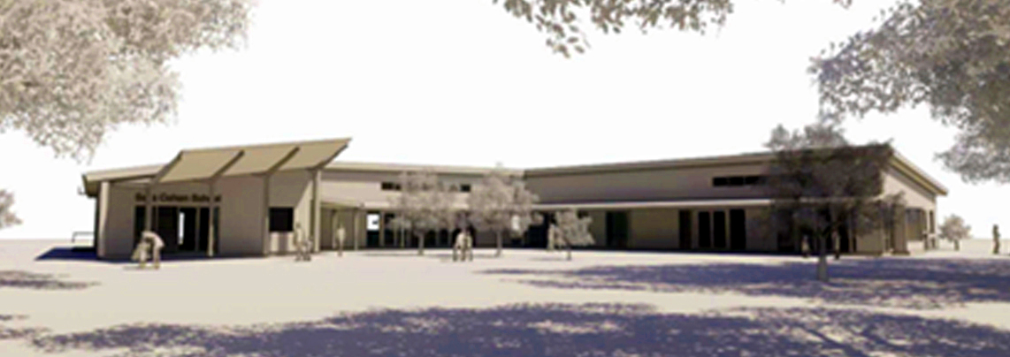 A preliminary architectural impression of the new Sara Cohen School for Dunedin pupils with...