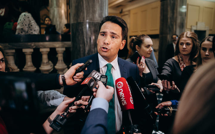 National Party leader Simon Bridges says Winston Peters' behaviour is unacceptable. Photo: RNZ