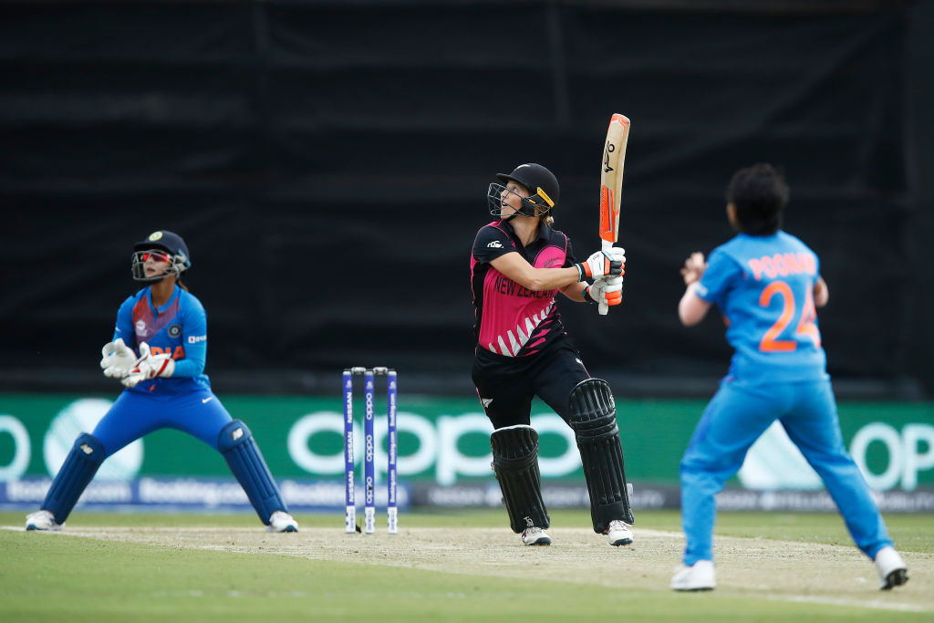 Sophie Devine was unable to continue her recent hot form against India. Photo: Getty